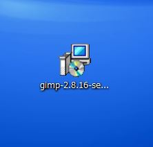 ダウンロードしたGIMP
